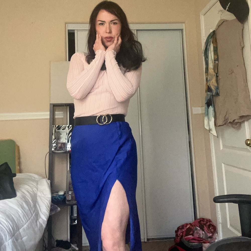 Free people slip skirt